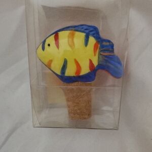 Vibrant Yellow and Blue Fish Decor Accessory